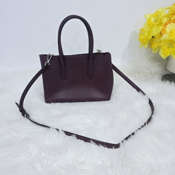 Kate Spade Eva Small Top Zip Satchel in Cherrywood Red - Picture 3 of 12